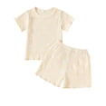 thumbnail image 2 of Toddler Girl Clothes Summer Kids Girl Clothes Heart Print Short Sleeve Top and Shorts Cute Girl Summer Outfits Short Set, 2 of 9