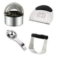 thumbnail image 1 of JANDEL 4pcs/set Outils de Cuisson Biscuit Faisant le Moule Mélangeur en Acier Inoxydable Fouet Outil de Pâte à Racler en Acier Inoxydable, 1 of 9