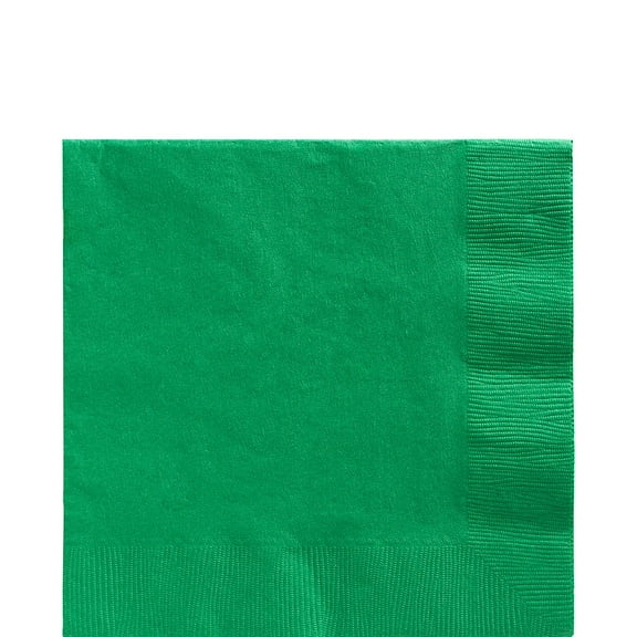 ELEGANI Green Color Theme Tableware for Special Occasions, Wedding, Parties, Birthdays and Graduation; Big Party Pack Festive Green Lunch Napkins 100ct