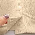 thumbnail image 7 of Bras for Women,Lace Pattern Front Buckle Non Underwire Bra Solid Color Comfortable Tank Top for Daily Wear,Sports Bras for Women,Light Yellow,46, 7 of 7