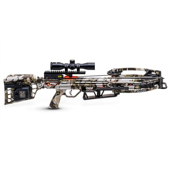 TenPoint Wicked Ridge Invader M1 390 FPS Multi-Line Scope 3 Arrow Quiver