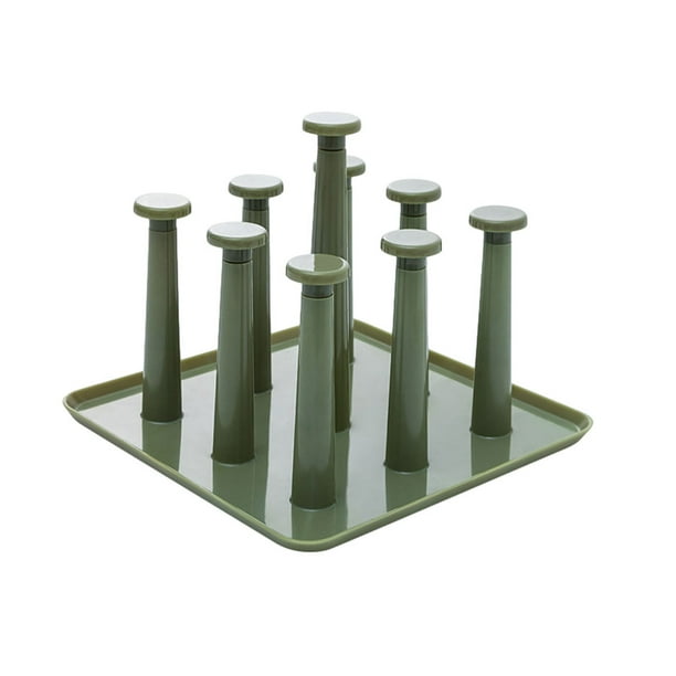 Matsuzay Rejilla de secado de vidrio para todo el cuerpo, lavable para tazas, organizador de secado de vidrio fácil de limpiar, rejilla de Almacenamiento y organización del hogar TYPE1