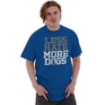thumbnail image 5 of Less Hate More Dogs Peace Relaxed Pet Men's Graphic T Shirt Tees Brisco Brands X, 5 of 6