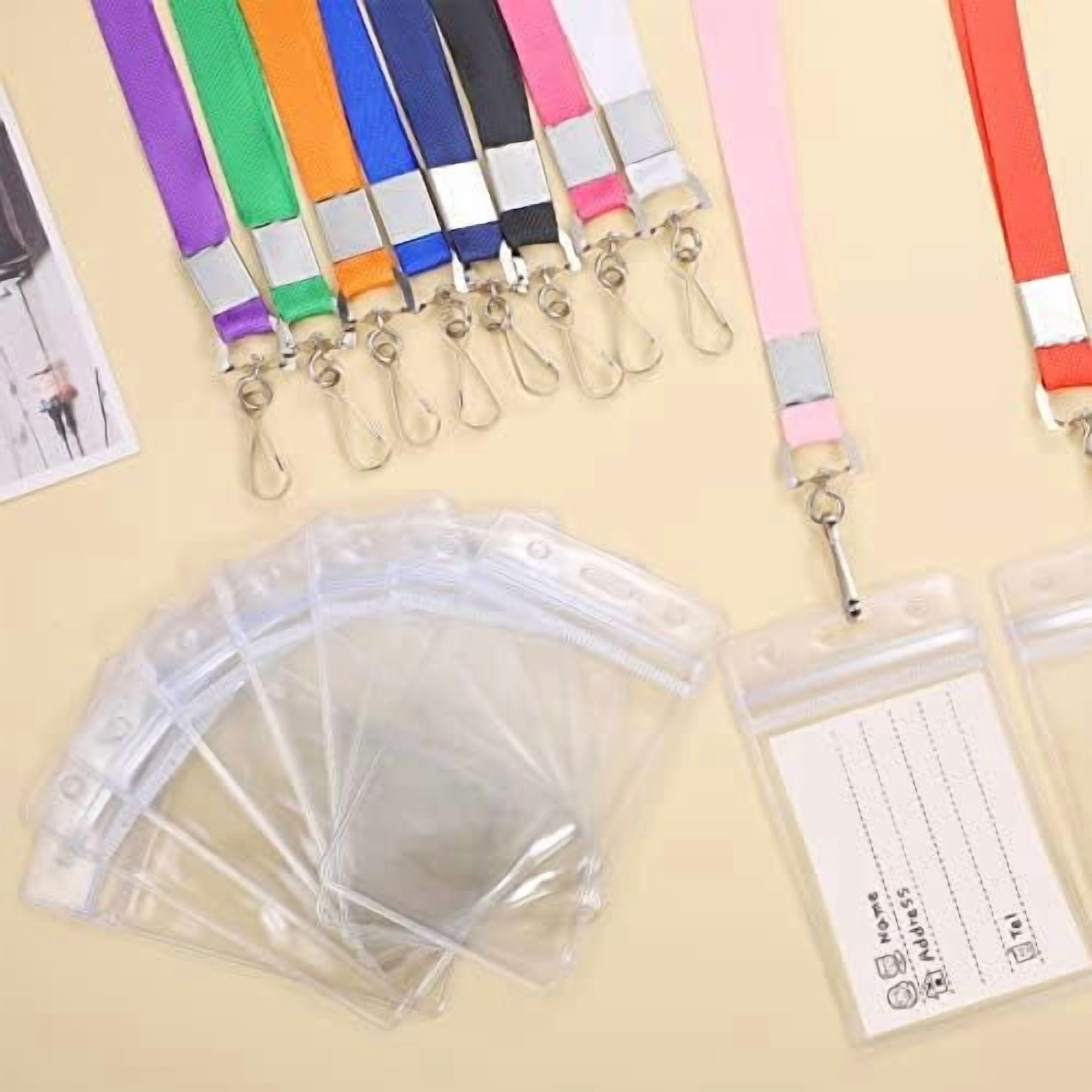 12 Pack Lanyards for ID Badges Cruise Lanyard for Ship Cards with Waterproof ID Badge Holder Cruise Essentials 2026 (12 Colors)