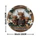 thumbnail image 4 of Xihbxyly Letrero de Bienvenida de Vaca de Madera, Placa de Puerta Festiva Artesanal, Decoración Navideña Al Por Mayor, Uso Interior y Exterior, Tienda de Regalos, Evento, Diseño Fácil de Colgar, 4 of 5