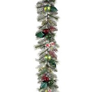 6' x 10" Red & Green Christmas Brights PreDecorated Artificial Garland