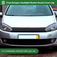 thumbnail image 2 of Unique Bargains Front Left Side Bumper Headlight Washer Nozzle Cover Cap Bumper Trim Nozzle Cover for VW Golf VI 6 2008-2012 No.5K0955109C Unpainted Strong Durable, 2 of 7