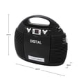 thumbnail image 2 of Reproductor de CD portátil HANNLOMAX HX-327CD con radio AM/FM (negro), 2 of 5