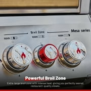 Monument Grills Mesa 4-Burner Stainless Steel Propane Gas Grill with Clear View Lid, Side Burner, LED Controls