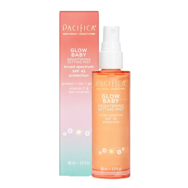 Bruma fijadora Pacifica Beauty Glow Baby SPF 45, 50 ml, vegana