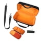 thumbnail image 4 of Bolsa de almacenamiento para altavoz, estuche para altavoz, bolso de hombro para altavoz de viaje, estuche para micrófono, antiarañazos, con asa, Naranja interior, 4 of 9