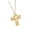 18k real gold, variant on Stylish Hollow Wizard Crosses Pendant Necklace Designed For Comfort And Durability In High Grade Stainless Steel