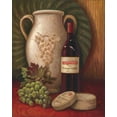thumbnail image 2 of Jeffrey, Jillian 12x14 Gold Ornate Wood Framed with Double Matting Museum Art Print Titled - Fresco Vineyard I, 2 of 4
