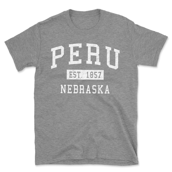 Peru Nebraska Classic Established Men's Cotton T-Shirt
