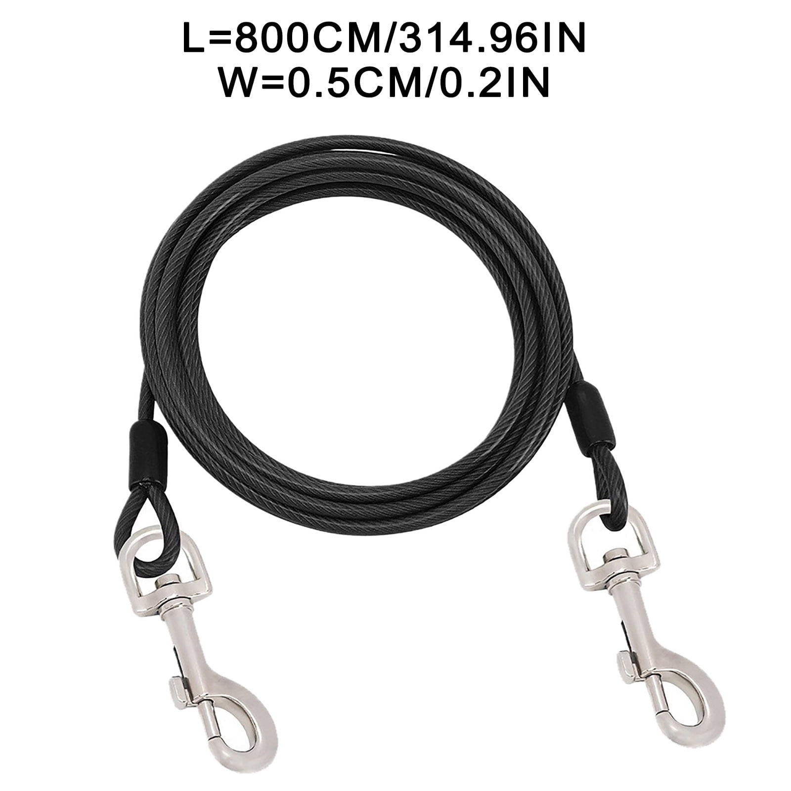 Pet Outdoor Dog Tie Out 8m Leash with Swivel Chains for Yard Camping Outdoor Pet Restraint and Training