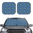 thumbnail image 2 of Yiaed Blue Flowers Print Car Front Windshield Sun Shade,Foldable Anti-UV Car Sunshade for Front Window for Most Vehicles-Small, 2 of 5
