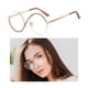 thumbnail image 4 of Gafas claras Anteojos Anti Luz Azul Claro Lente Marco De Metal Para Mujeres Pasta De Frijol Magideal Gafas claras, 4 of 7