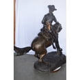 thumbnail image 6 of Nifao Giant Cowboy Remington bronze statue – Bronze Statue, Western Art, 66"L x 30"W x 58"H, 6 of 9