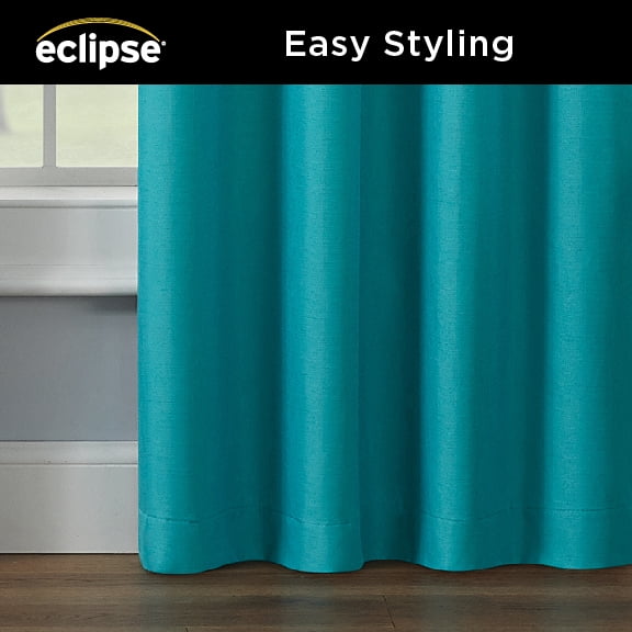 Eclipse Kendall Kids Thermaback Blackout 42 x 63 Curtain Panel in Turquoise