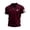 #Wine001, variant on OIOLOYJM Mens Polo Shirts Casual Button Up Camo Print Henley Shirts Lightweight Short Sleeve T Shirt Classic Soft Collared Tops Coffee M