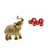 thumbnail image 1 of Escultura De Resina Con Forma De Elefante Para La Bendición Del Hogar, Ideal Para El Festival De Primavera, Decoración Del Año Nuevo Chino, Adorno De Abanico De Papel Para Estante,, 1 of 8