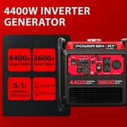 PowerSmart 4400-Watt Powered for Outdoor and Home Use, EPA Compliant Gas Portable Inverter Generator