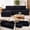 Black, variant on Hosnnlie Cloud Block Modular L-Shape Sofa Set Blue Gray, Reversible Chaise Ottoman, Button Tufted Cushions, for Modern Minimalist Home