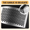 thumbnail image 5 of Stainless Steel Garlic Presser, 2025 Upgrade Garlic Press Rocker, Stainless Steel Garlic Mincer Crusher with Peeler, Cleaning Brush for Smash Garlic Kitchen Tools Kitchen Gadgets (2), 5 of 7