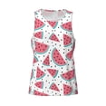 thumbnail image 4 of Fotbe Watermelon Pattern Men's Quick Dry Workout Tank Top Gym Muscle Tee Fitness Bodybuilding Sleeveless T Shirt Breathable Workout Shirt-X-Large, 4 of 9