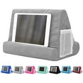 thumbnail image 1 of JoinHome Support de Tablette Oreiller Doux pour Ipad Support de Téléphone Portable Angle Multiple (Gris) Gris avec Poche, 1 of 7