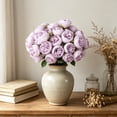 thumbnail image 6 of Artificial Peony Bouquet 27 Heads Faux Silk Flowers in Raffia Wrap Realistic Fake Peonies for Home Decor Vase Flowers for Living Room Table Centerpiece Wedding Farmhouse 1PCS, 6 of 6
