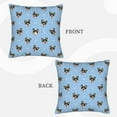 thumbnail image 3 of Bingfone Corgi Dog Linen Throw Pillow Covers Cushion Case Pocket Button Vintage Farmhouse Pillowcase for Sofa Couch Bed 20"x20", 3 of 9