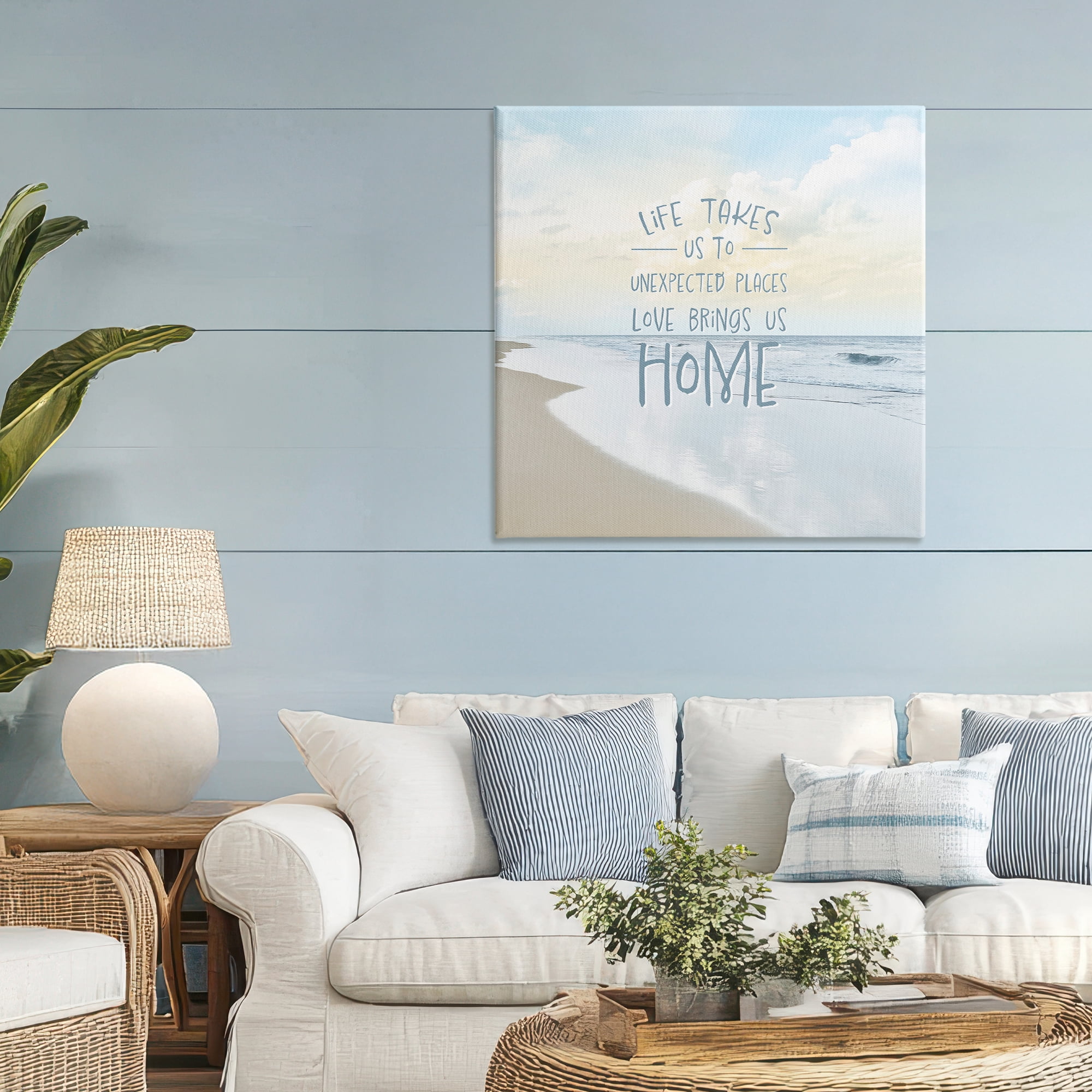 Stupell Industries Love Brings Us Home Inspiration Canvas Wall Art, design by Natalie Carpentieri