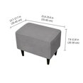 thumbnail image 2 of Biezeib Foot Stool Cover, Soft Elastic Jacquard Reusable Furniture Protector Slipcover Home Decor, 2 of 6