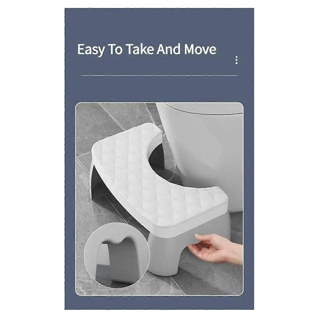 Home Adult Bathroom Accessories Toilet Squat Stool Removable Non-Slip Toilet Seat Stool Portable Squat Stool