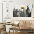 thumbnail image 5 of Elephant Stock Geometric Himalayan Mountains Wall Art - Horizontal Multi Panel Canvas - Living Room Wall Decor - Nature Multi Panel - Gray And Gold Decor - 65" x 42", 5 of 8
