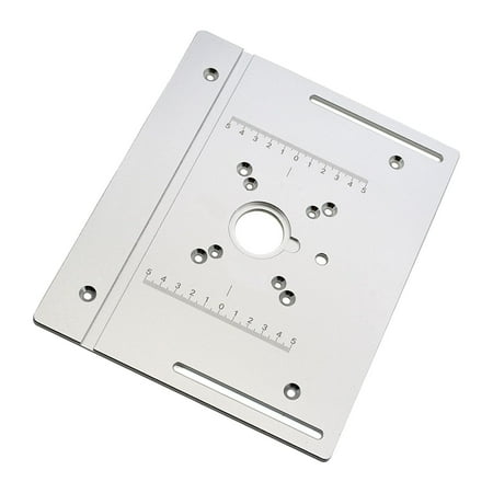 

Router Table Insert Plate Wood Router Plate Auxiliary Tool Benches Multifunction Aluminum Router Insert Plate for Milling Engraving B Plate