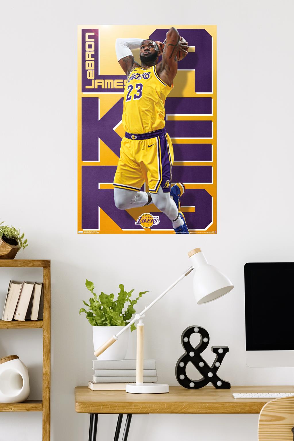 NBA Los Angeles Lakers - Lebron James 19 Wall Poster, 22.375" x 34"