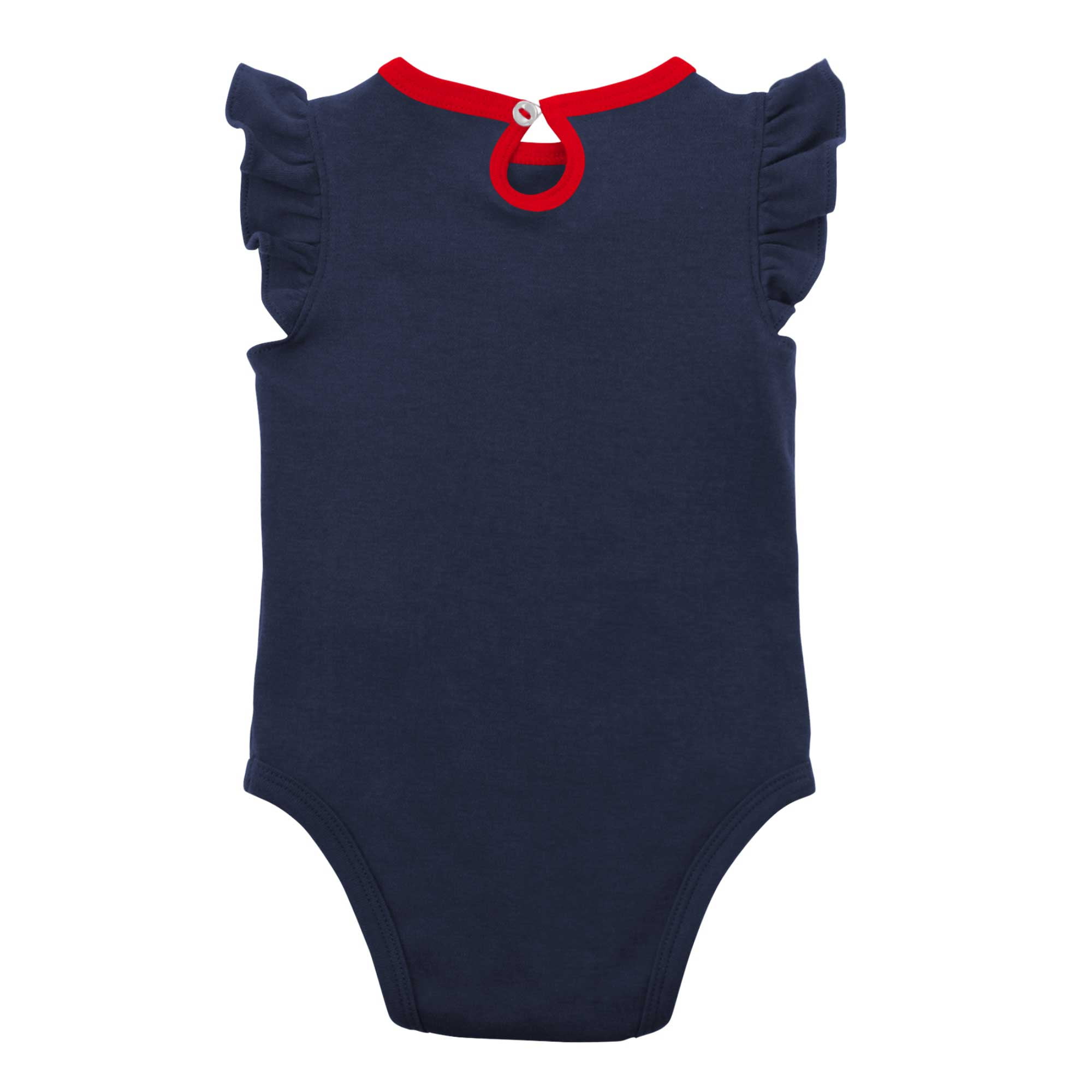 Girls Newborn & Infant Navy/Heather Gray Atlanta Braves Little Fan Two-Pack Bodysuit Set