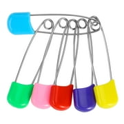 50Pcs 2.2 Inch Plastic Baby Safety Pins, Nappy Pins, Plastic Head Safety Pins Random Color