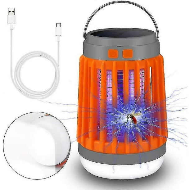Camping Lamp Solar Camping Lamp Uv Light Insect Killer Mosquito Killer Camping Lantern Ip67 Waterproof Portable Mosquito Killer Tent Lamp Usb Recharge