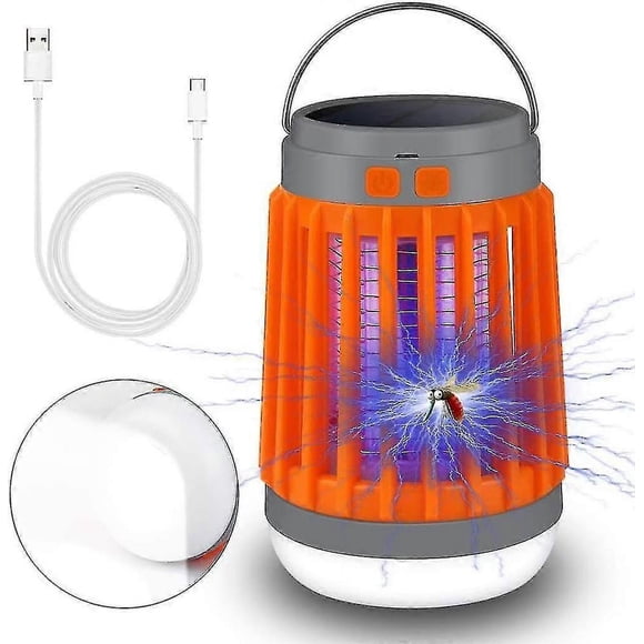 Camping Lamp Solar Camping Lamp Uv Light Insect Killer Mosquito Killer Camping Lantern Ip67 Waterproof Portable Mosquito Killer Tent Lamp Usb Recharge