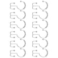 thumbnail image 4 of Ganchos de Cortina, Anillos de Cortina de Ducha, Anillos de Cortina, Gancho de Ducha de Cuentas de Alta, Un Juego de 12, Para La Cocina de Baño de Hotel en Casa, 4 of 7