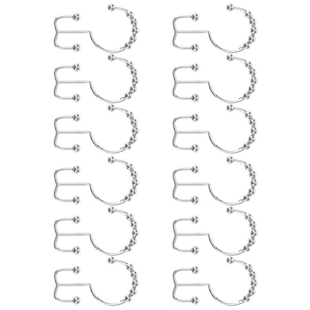 Ganchos de ducha de doble corte anillos de cortina de ducha ganchos de ducha gancho de ducha de cuentas alta para cocina baño hotel hogar ANGGREK Otros