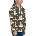 thumbnail image 5 of Kdxio Cute Bee Gnome Pattern Kids Boys Girls Zip Up Hoodie 3D Printed Hooded Sweatshirt Hoody Coat with Pocket 7-12 Y-Small, 5 of 6