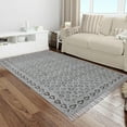 thumbnail image 2 of Casavani Handmade Living Room Cotton Area Rug,Gray 10x16 ft, 2 of 6