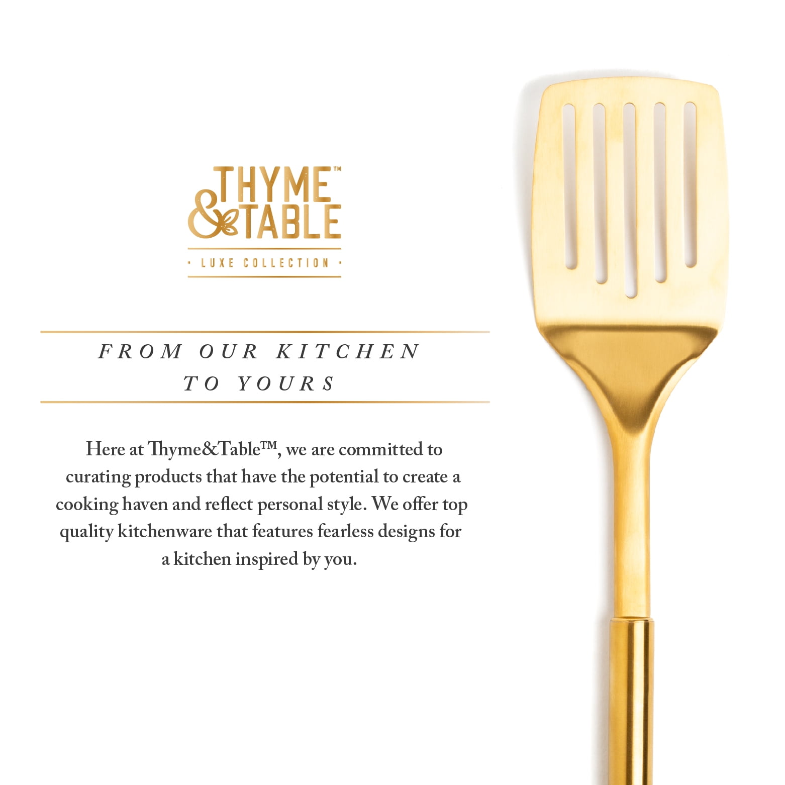 Thyme & Table Slotted Turner Gold