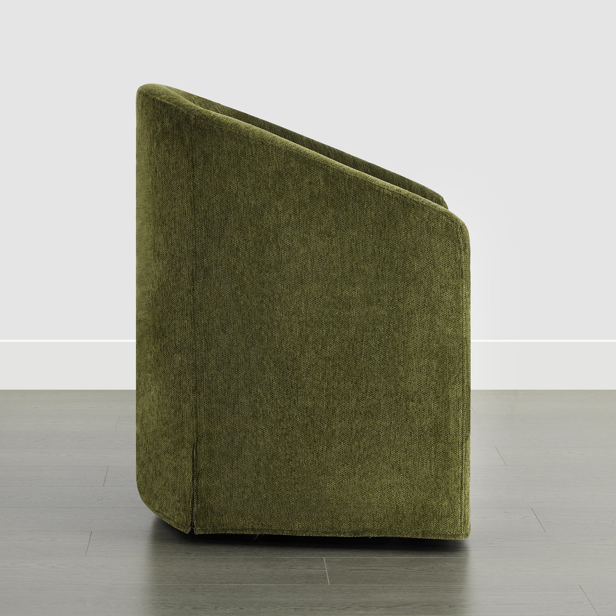 Spruce & Spring Dining Chair with Removable Slipcover and Casters, Single, Green