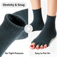 thumbnail image 2 of Toe Separator Alignment Socks, Soft Washable Knit Foot Relaxation Socks, OneSizeFitsMost for Home Yoga Use, 2 of 4