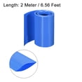 thumbnail image 3 of Unique Bargains Heat Shrink Tubes 70mm Flat Width Wrap for Three 18650 2 Meter Blue, 3 of 4